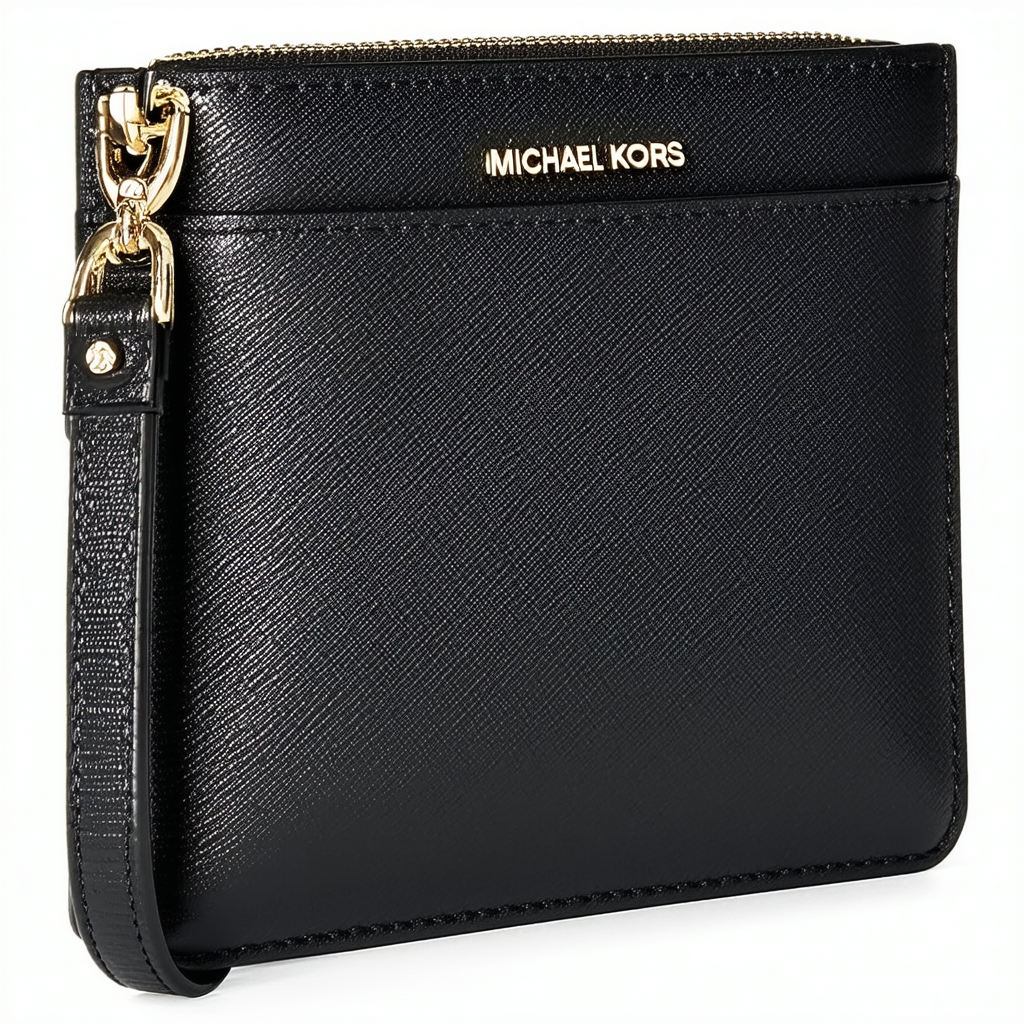 Michael Kors Women's Wristlet, Black (Black), 13.2x3.8x24.9 cm (W x H x L)