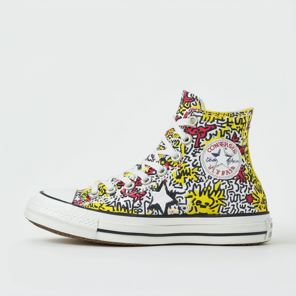 Converse Women's X Keith Haring Run Star Hike High Top Sneakers