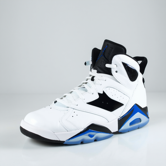 Nike JORDAN VI SNEAKER+ SOCK White/Sport Blue/Black 612851-102