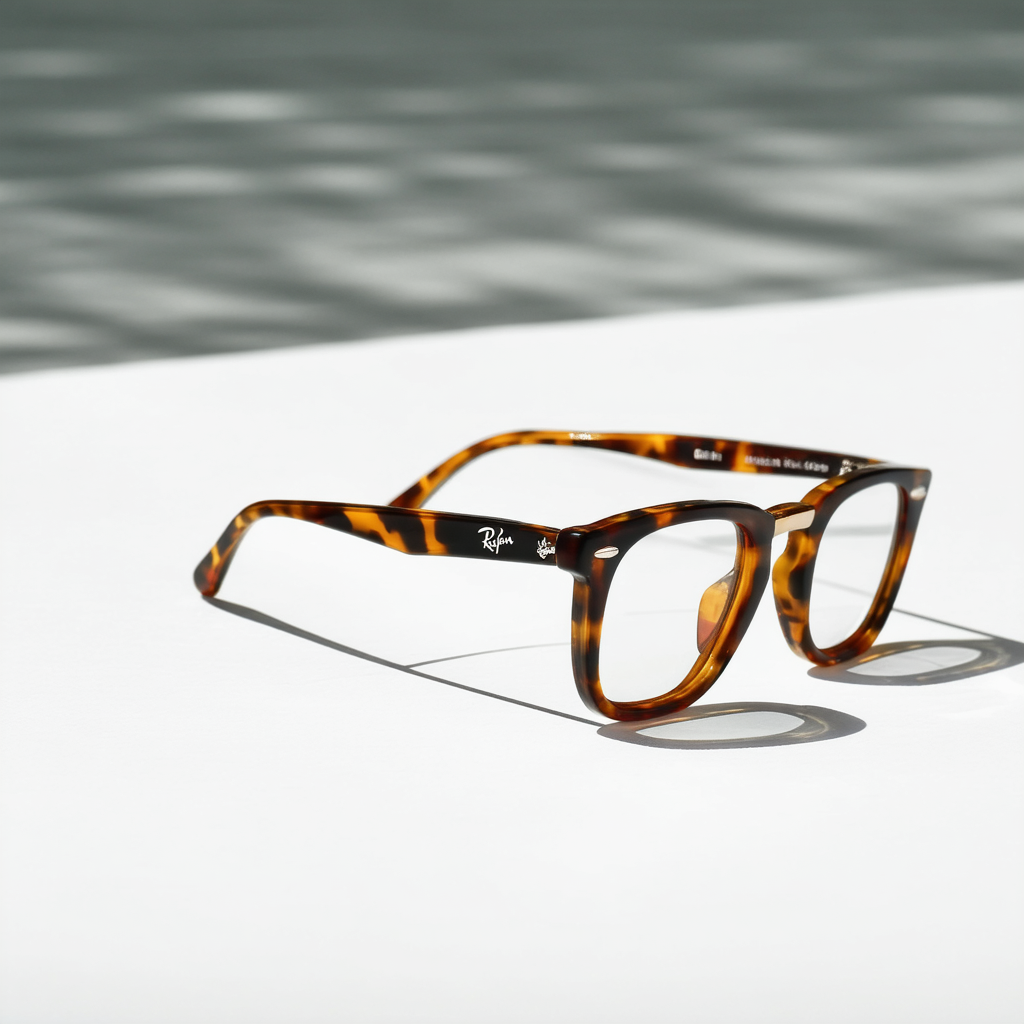 Ray-Ban Clubmaster Square Eyeglasses, Tortoise, 49 mm