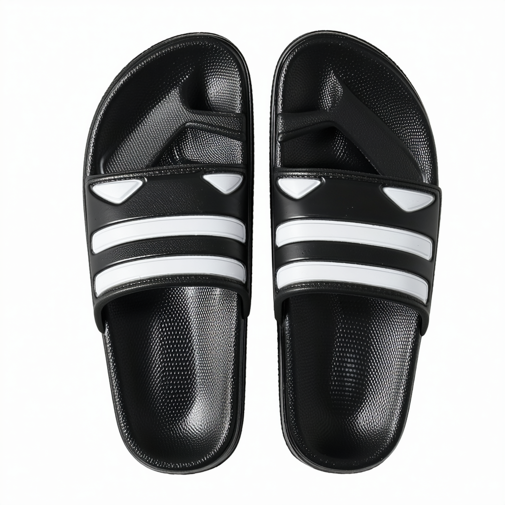 adidas Adilette Aqua Kids Flip Flop Sandal Slide Black/White