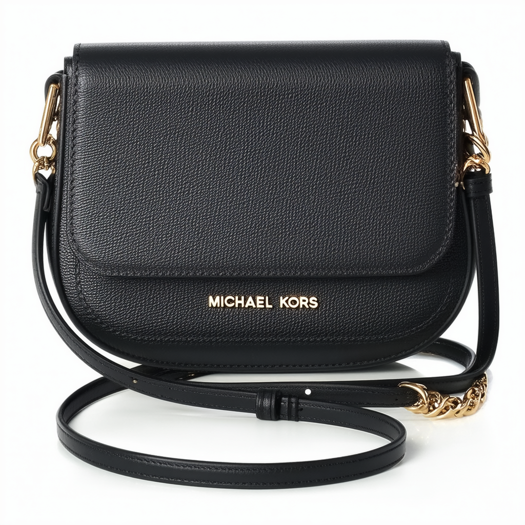 Michael Kors Fulton Small Cross-body Bag in Black Leather