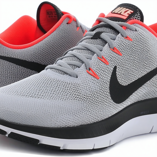 Nike Men's Flex Experience RN 4 (Dove Grey/Bright Crimson/White/Black) Running Shoe, 10 D(M) US