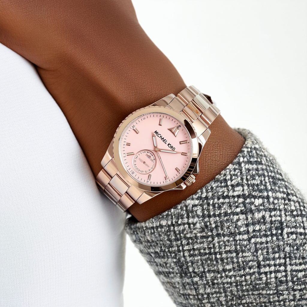 Michael Kors Women's MK6579 Bradshaw Analog Display Quartz Pink Watch