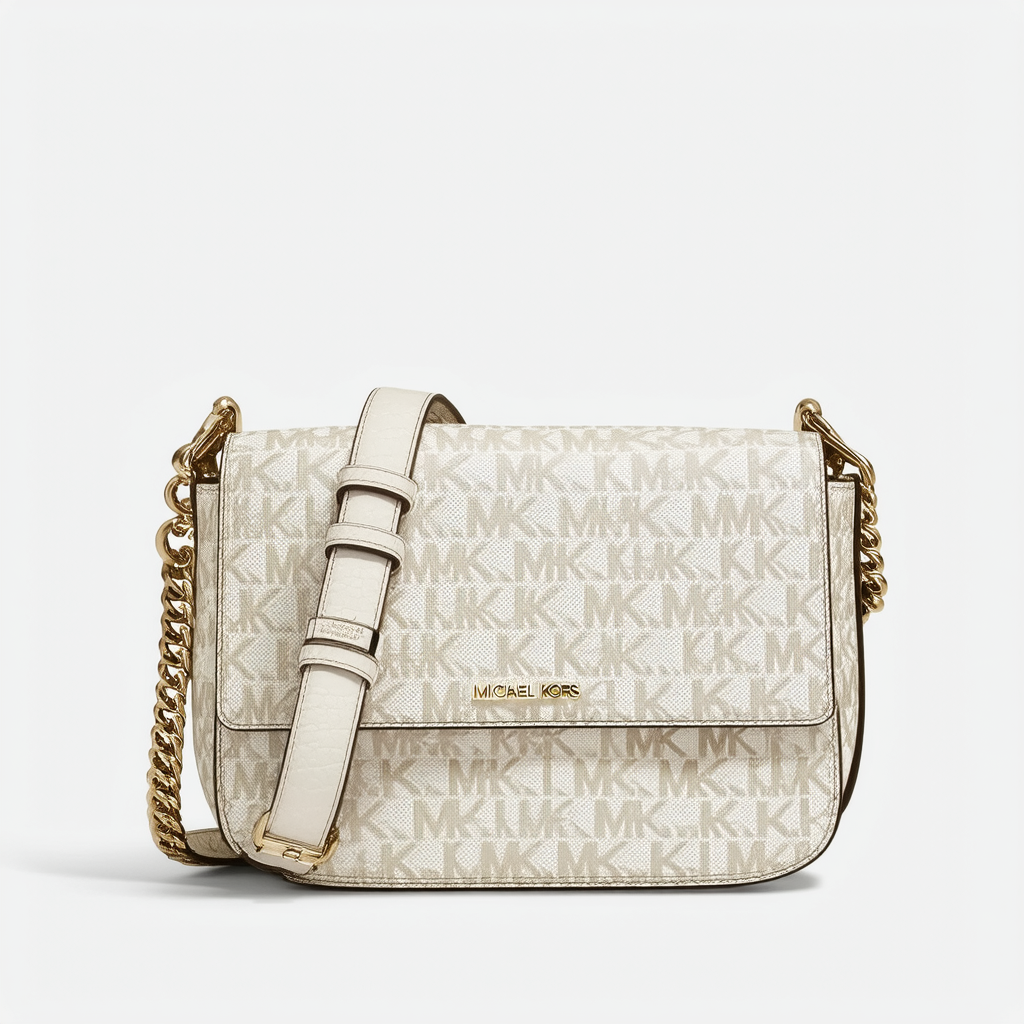 MICHAEL Michael Kors Charlton Large Crossbody (Signature Vanilla)