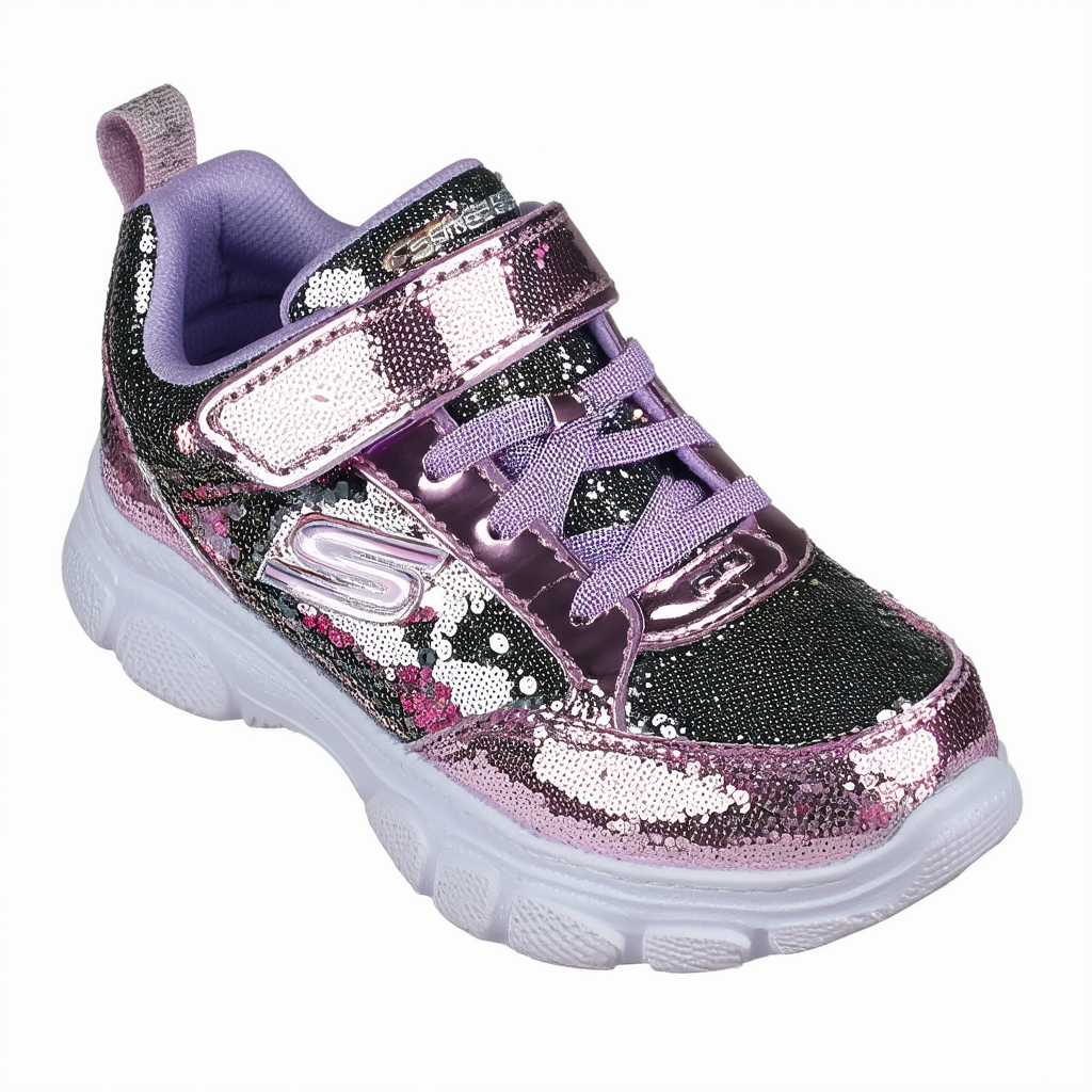 Skechers Unisex-Child TWI-Lites 2.0-Sequin Society Sneaker
