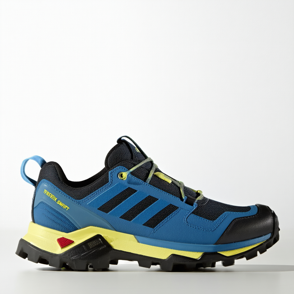adidas New Women's Terrex Swift R2 GTX Hiking Shoe Blue/Yellow 7.5
