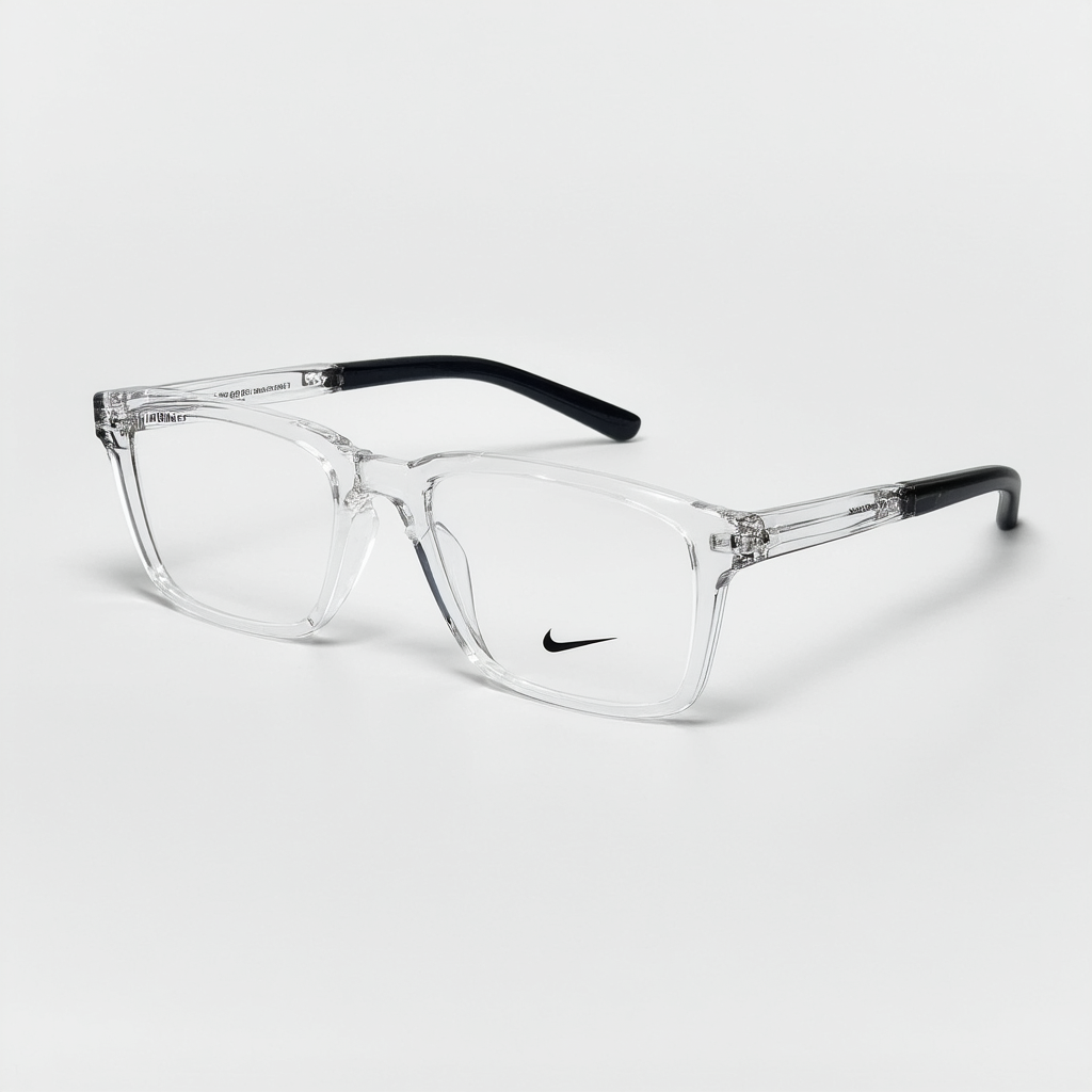 NIKE Eyeglasses 7111 971 Clear Square Unisex 50x20x145