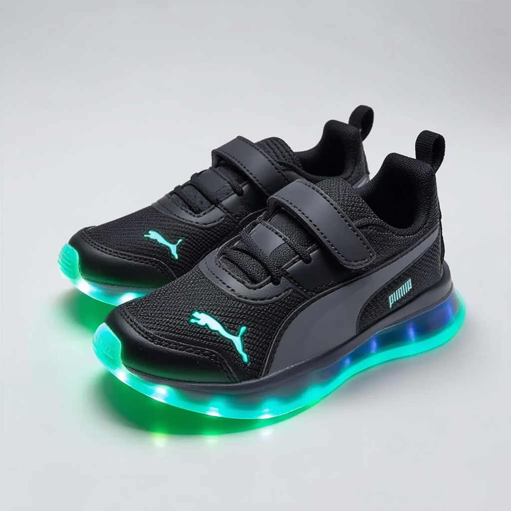 PUMA Unisex-Child Speed Light up V PS Sneaker