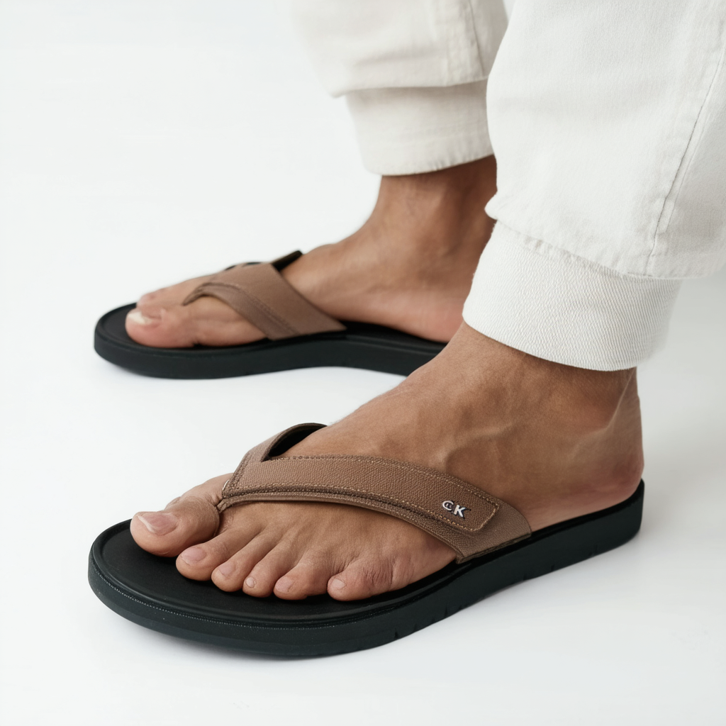 CK Jeans Men's Nezarr Smooth Sandal
