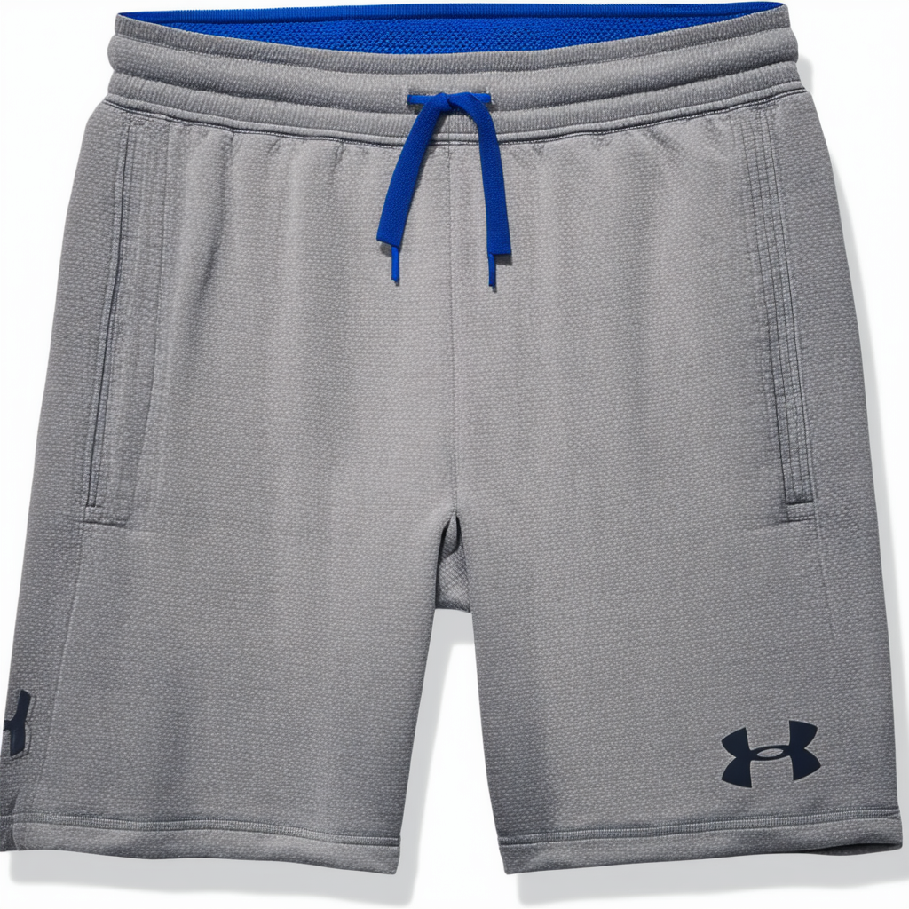 Under Armour Men's Terry Fleece Shorts, Air Force Gray Heath (053)/Royal, XXX-Large