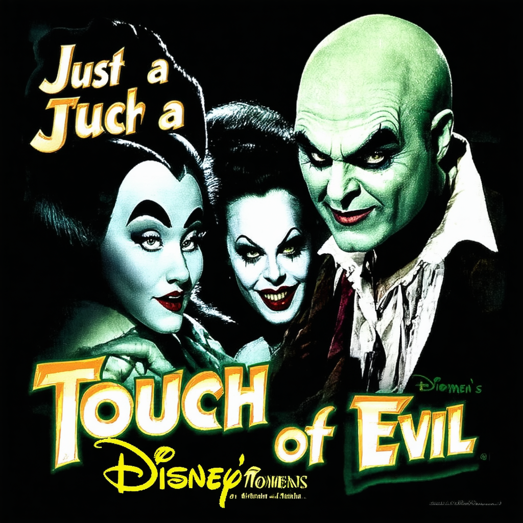 Disney Women's "Just a Touch of Evil" Villians T Shirt (S (4/6))