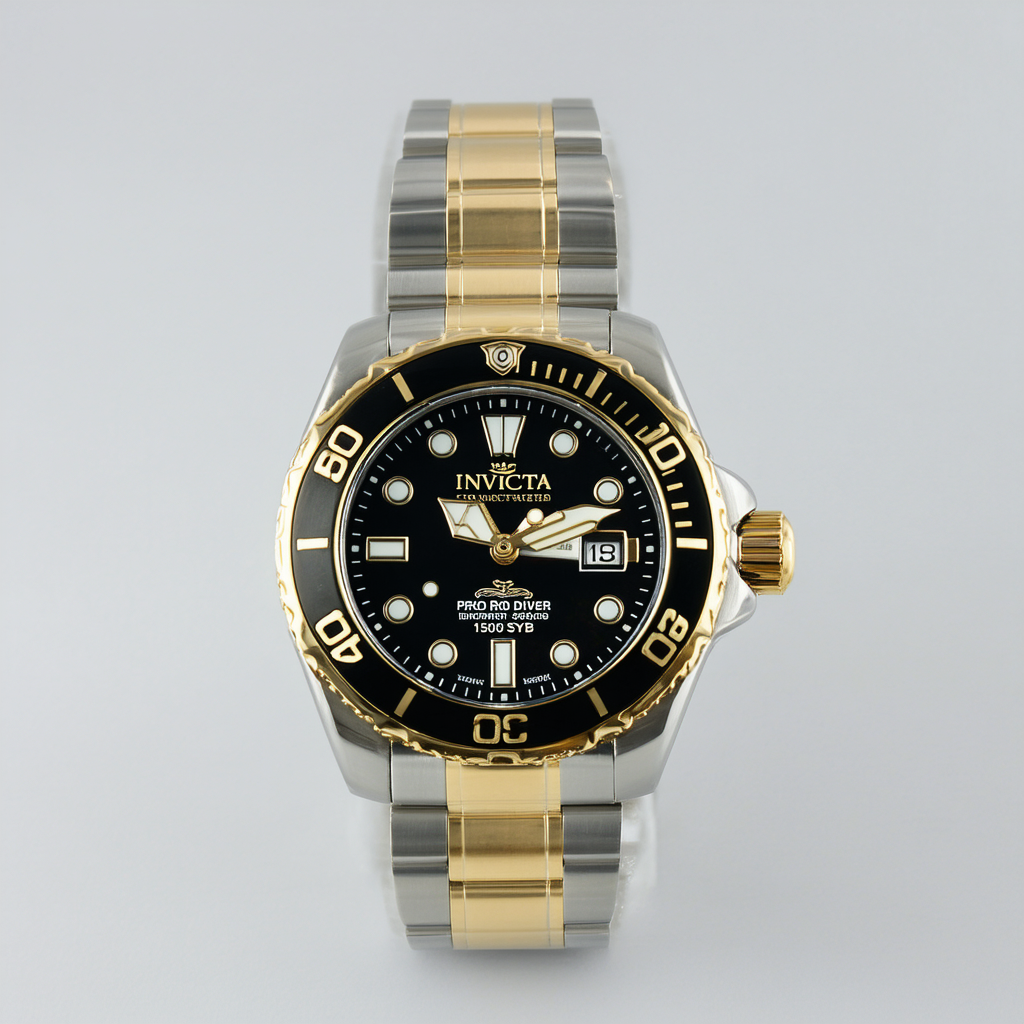 Invicta Men's 15032SYB "Pro Diver" Stainless Steel and 18k Gold Ion-Plated Watch