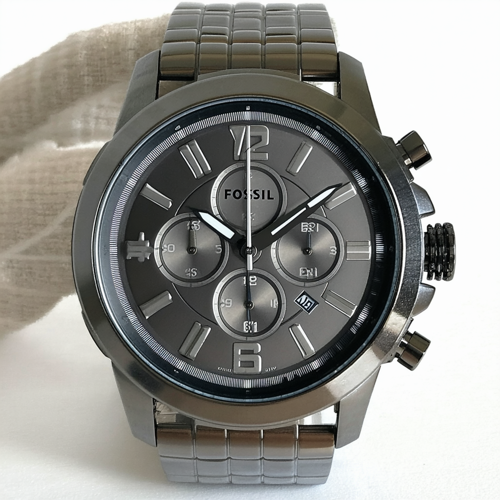 Fossil Men's FS5185 Grant Chronograph Gunmetal Stainless Steel Watch