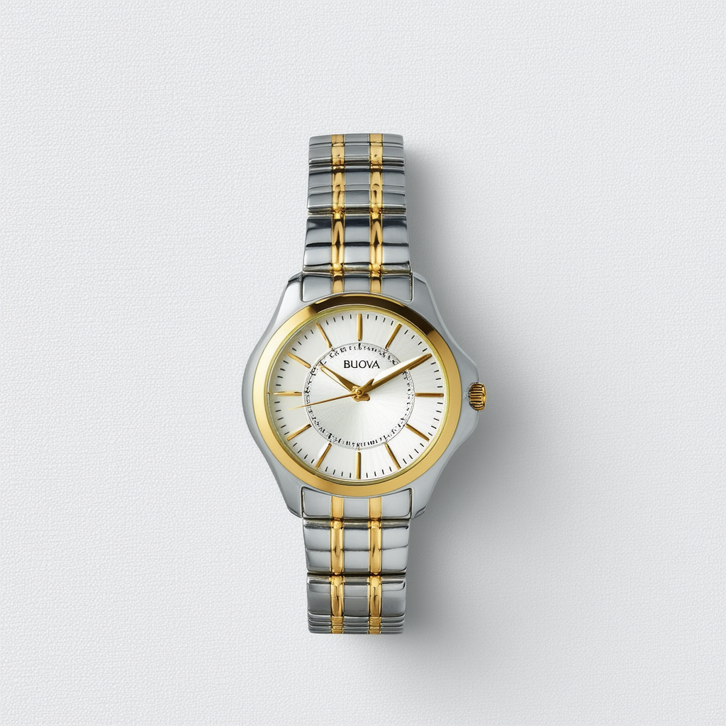 Bulova Women's 98L195 Analog Display Japanese Quartz Two Tone Watch