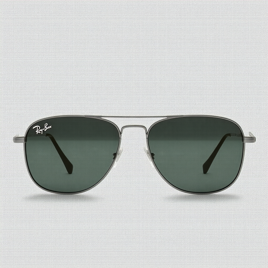 Ray-Ban Men's RB3510 Metal Polarized Square Sunglasses