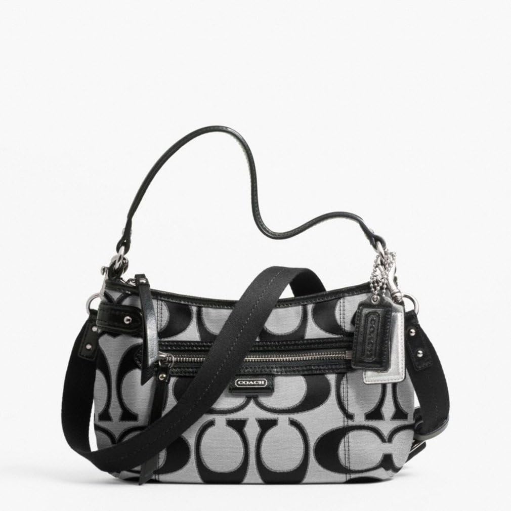 Coach Daisy Outline Signature Metallic Crossbody Bag Moonlight