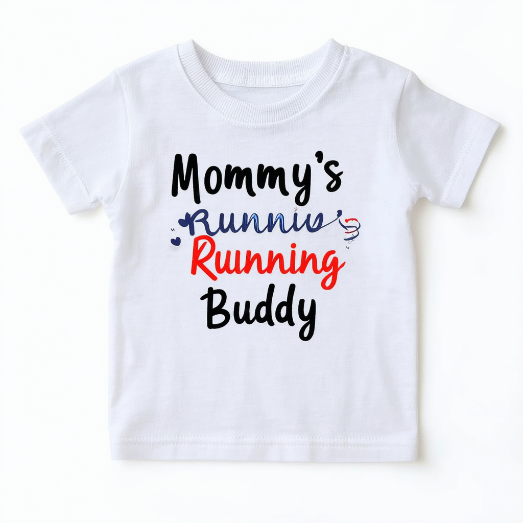 CafePress Mommy's Running Buddy T Shirt Toddler Tee