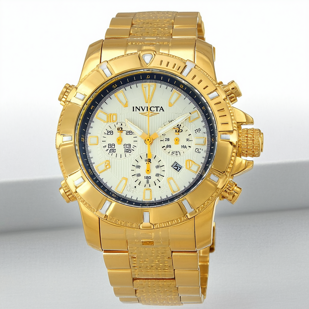 Invicta Men's 22805 Aviator Analog Display Quartz Gold Watch