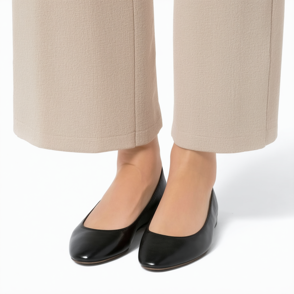 AK Anne Klein Women's Bacchus Leather Ballet Flat
