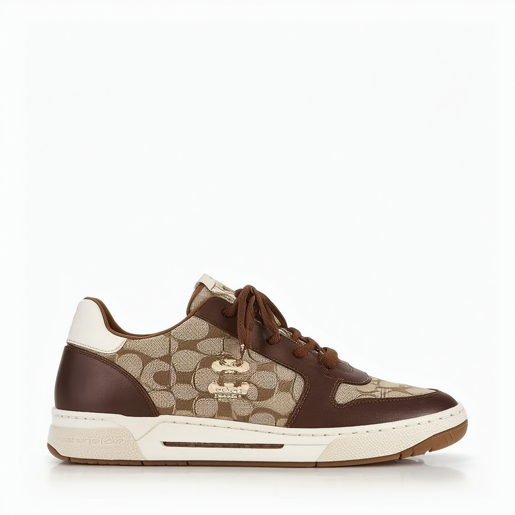 Coach Francesca Fashion Sneaker Khaki/Chestnut Womens 6.5 M US