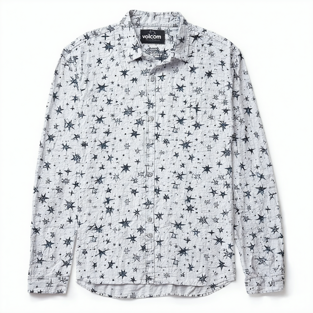 Volcom Junior's Counting Stars Relaxed Fit Long Sleeve Shirt