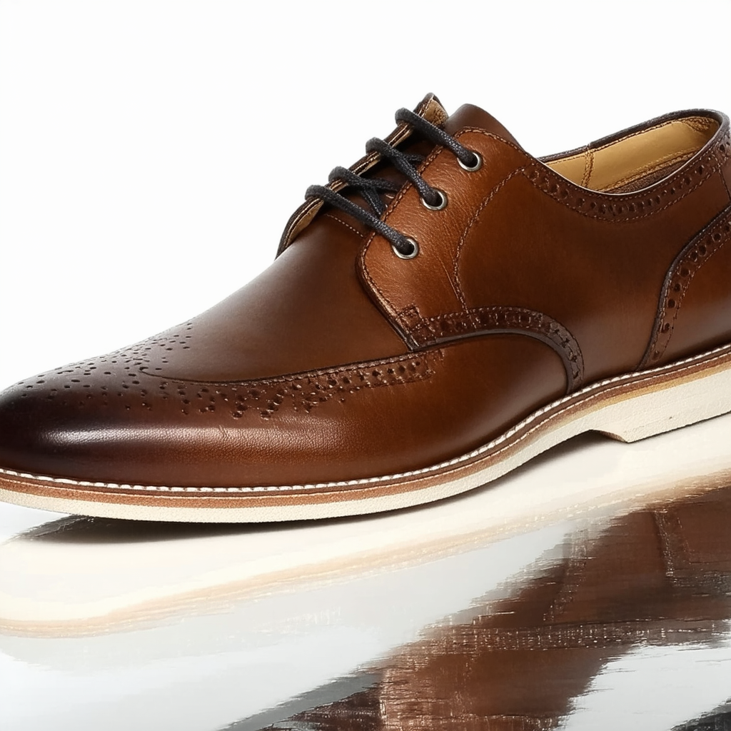 Cole Haan Men's Original Grand Shortwing Oxford, Java Leather/Ivory, 11.5