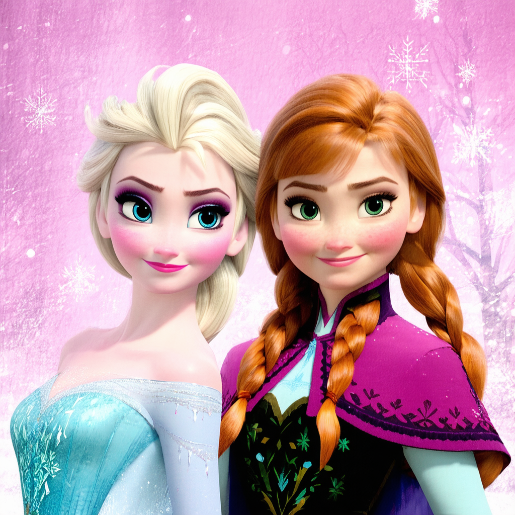 Disney Girls' Big Girls' Frozen Elsa/Anna Sisters Forever S/s T-Shirt