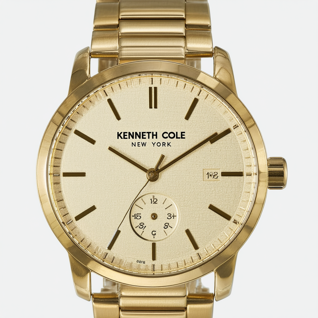 Kenneth Cole New York Men's KC50892006 Classic Analog Display Japanese Quartz Gold Watch