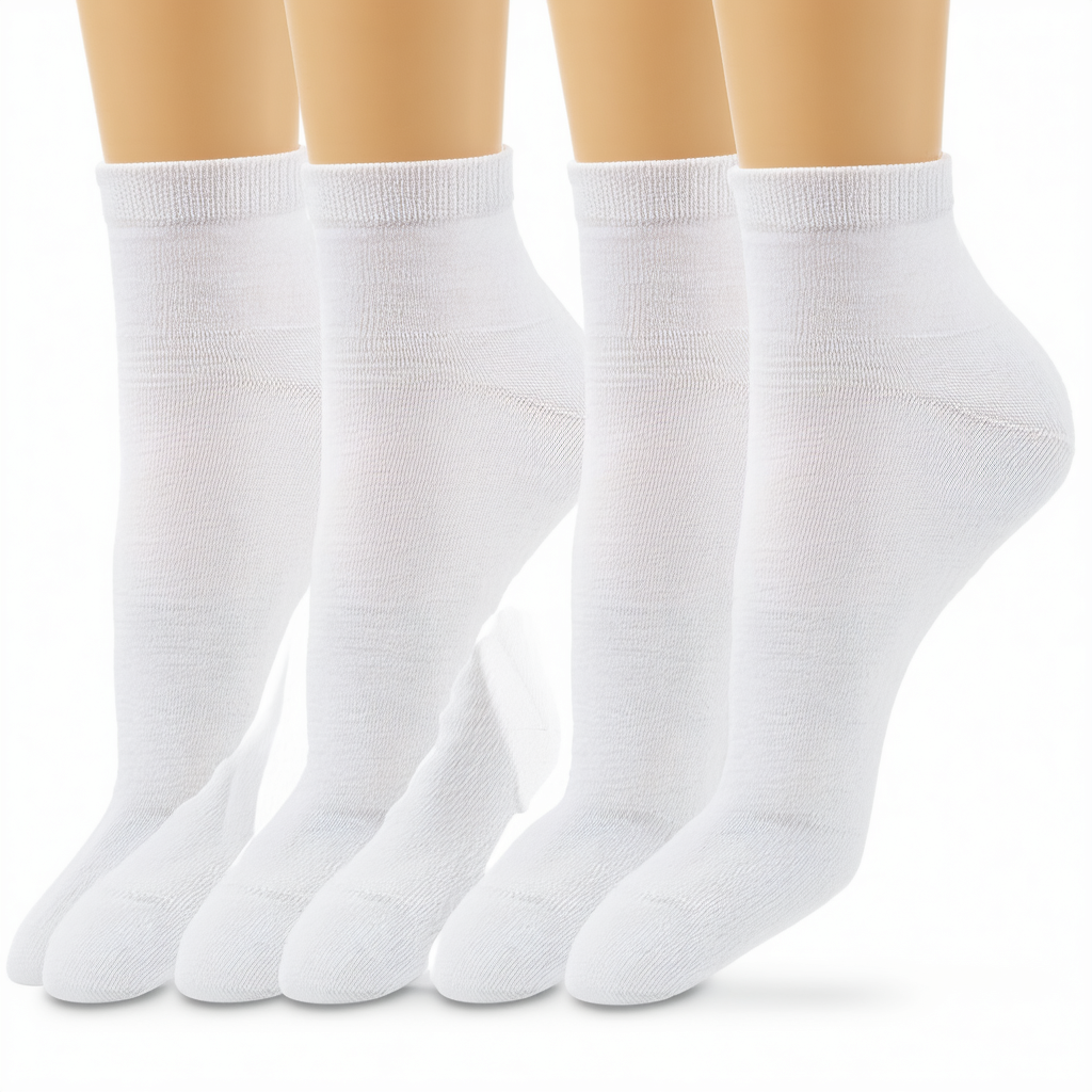 Hanes Boys` EZ-Sort 11-Pack Ankle Socks, 422/11, L, White
