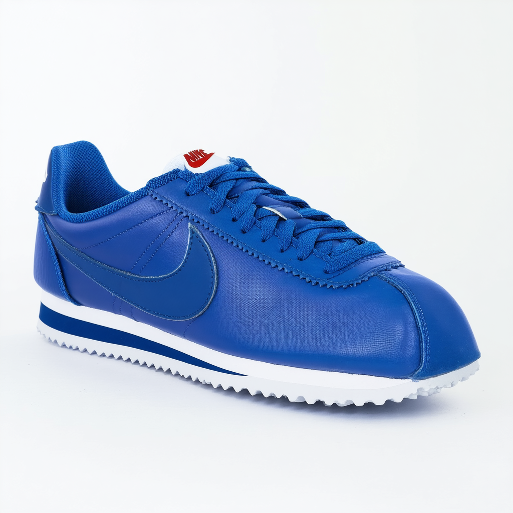 Nike Womens Classic Cortez Leather Casual Fashion Shoes (8.5 B(M) US, Blue)