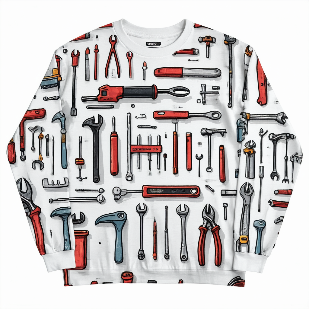 Men’s Longsleeve Crusher Tee Diverse Tools Rich Red