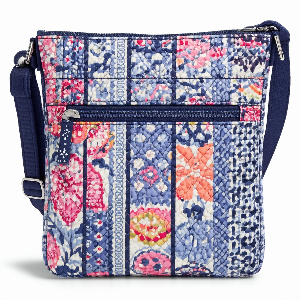 Vera Bradley Cotton All Together Crossbody Purse with RFID Protection