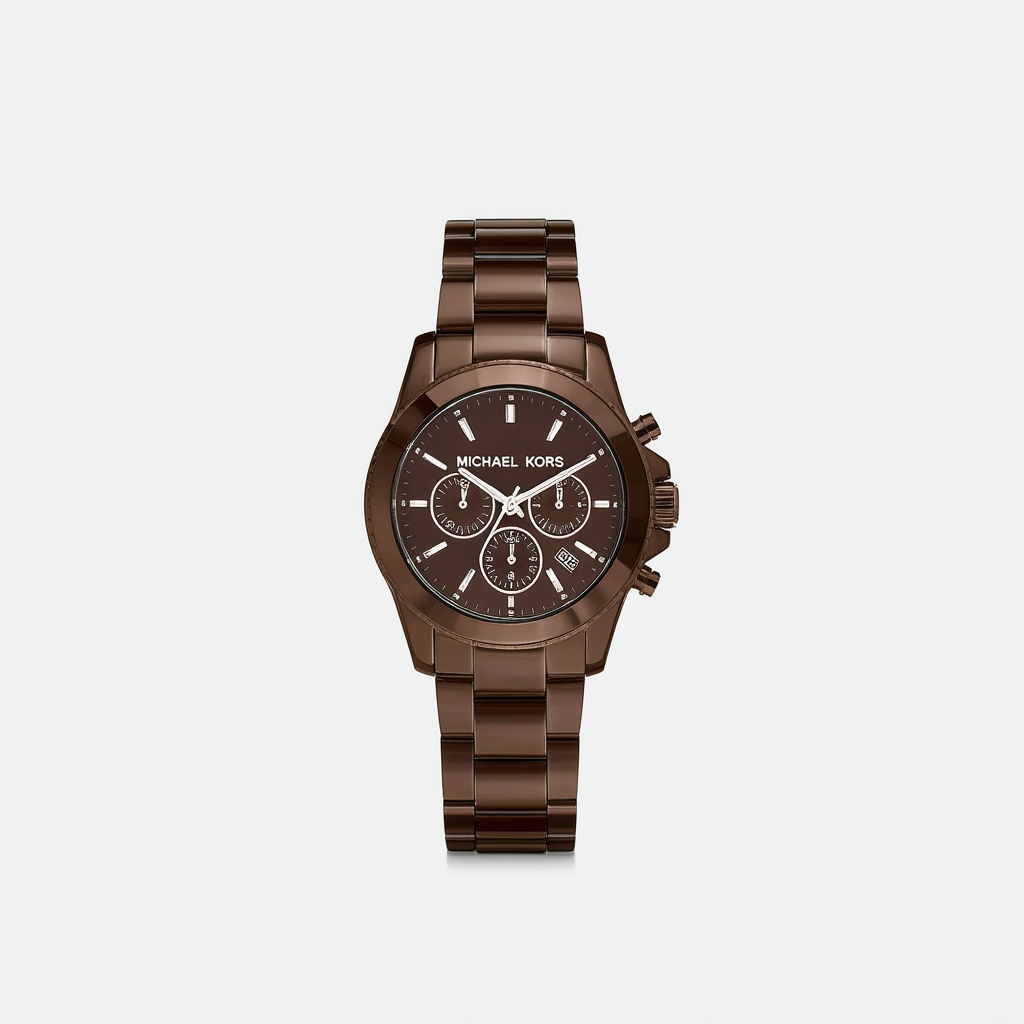 Michael Kors Women's MK5517 Runway Chocolate Ceramic Watch