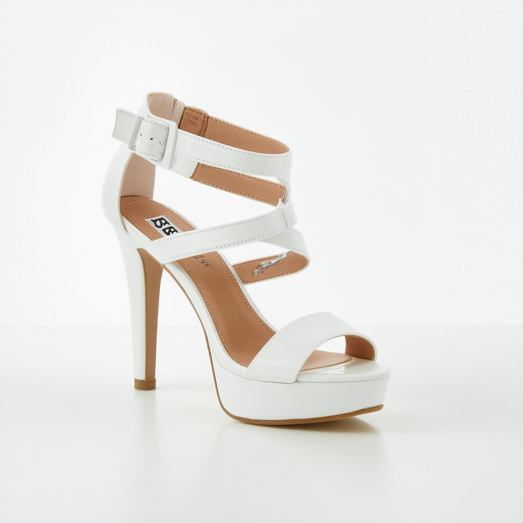 GUESS Factory Women's Nancee Gladiator Platform Heels