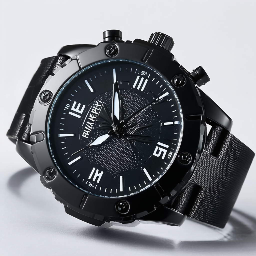 Marvel Black Panther Men's Black Watch
