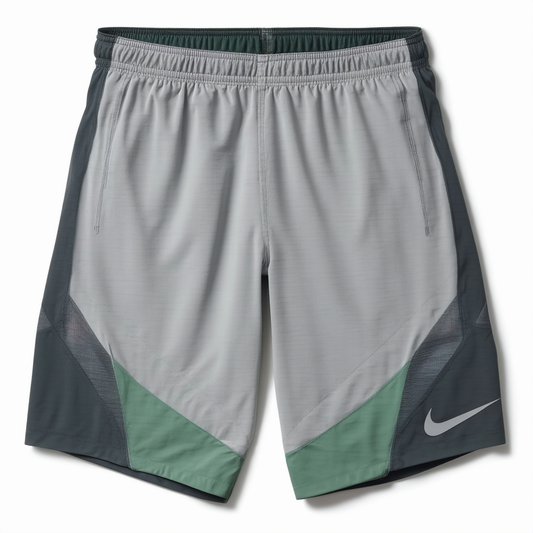 Nike Men's 7" Trail Kiger Short Dark Ash/Medium Ash/Fierce Green/Reflective Silver Shorts MD X 7