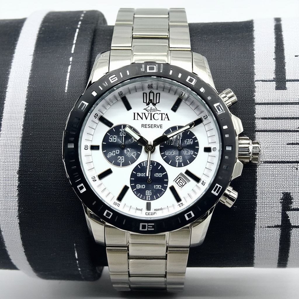 Invicta Reserve Collection Men's Speedway Chronograph Stainless Steel Bracelet Watch