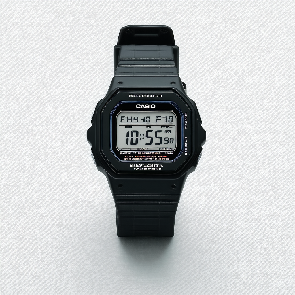 Casio Men's Light Black Resin Digital