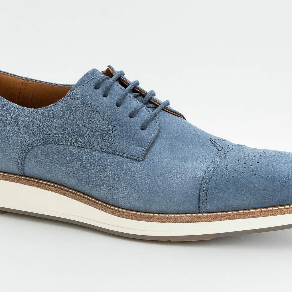 Cole Haan Men's GrandEvOlution Shortwing Oxford, Ironstone Suede/Bluefish, 11 Medium US