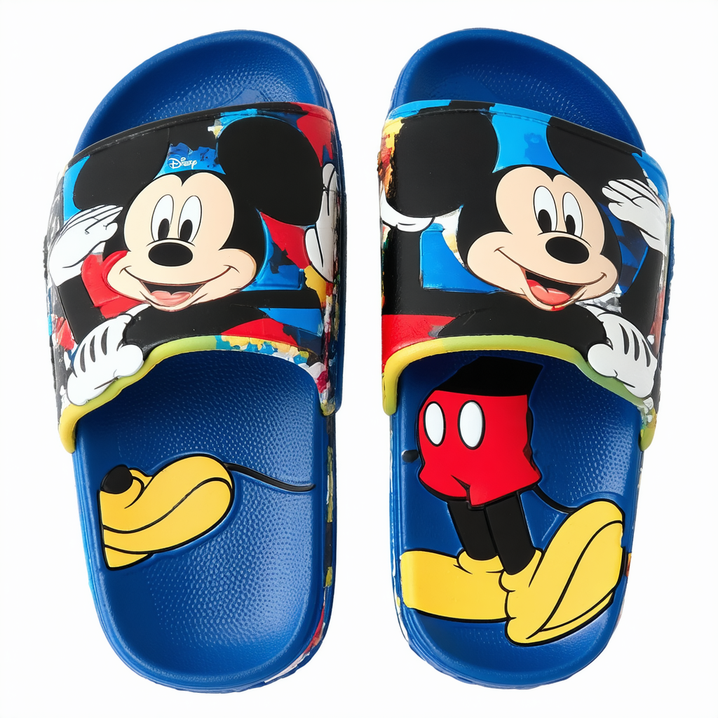 Disney Boys' Mickey Mouse Sandals - Slip-On Slides (Toddler/Little Kid/Big Kid)