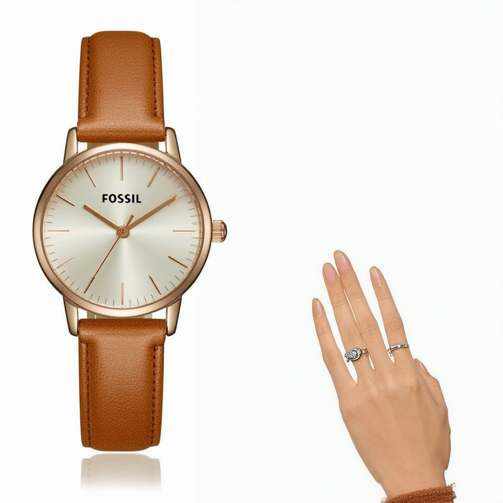 Fossil Watches, Women's Marjorie Three Hand Leather Watch - Tan
