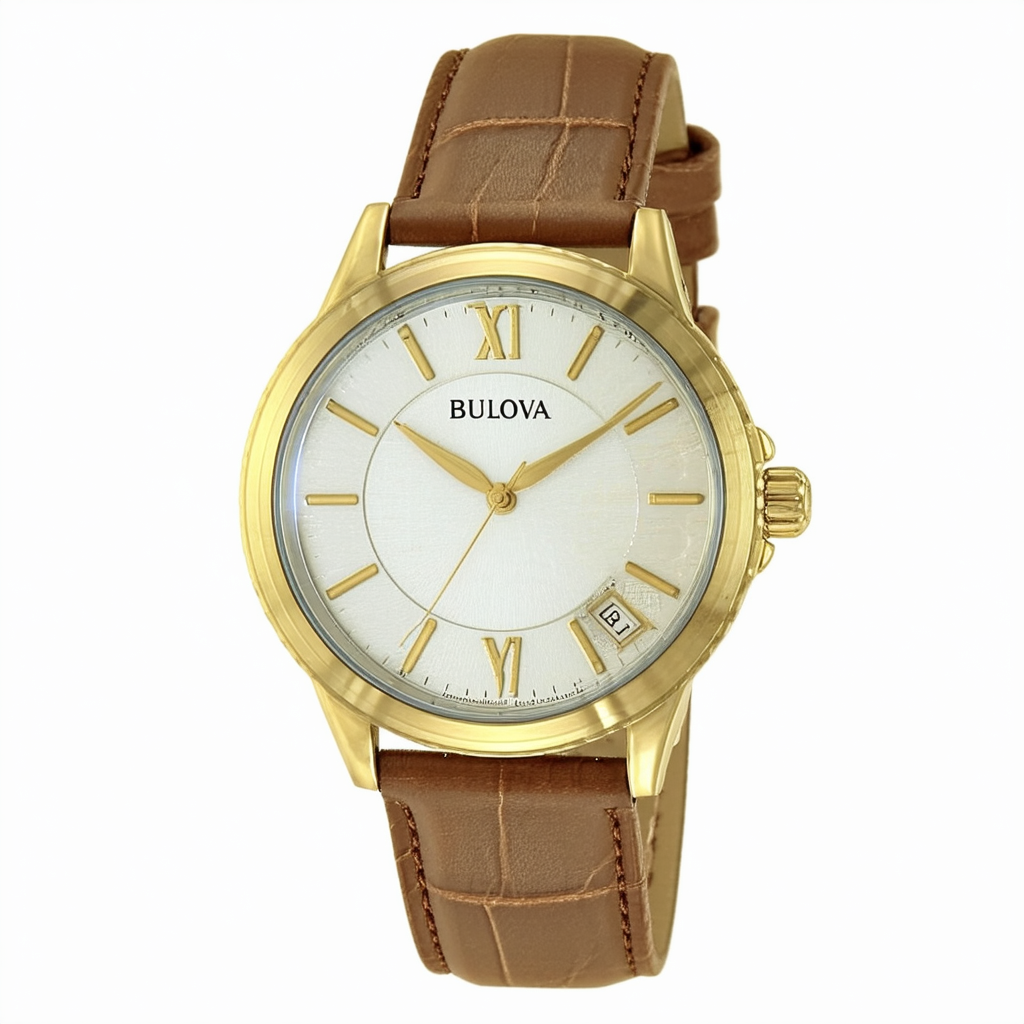 Bulova Women's 98L193 Analog Display Japanese Quartz Beige Watch
