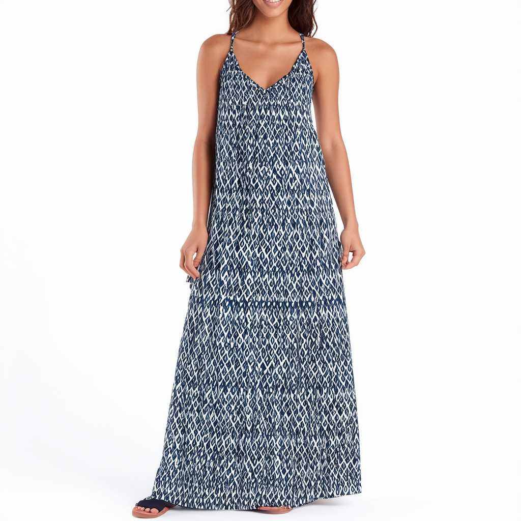 Roxy Junior's Optic Diamond Printed Maxi Dress