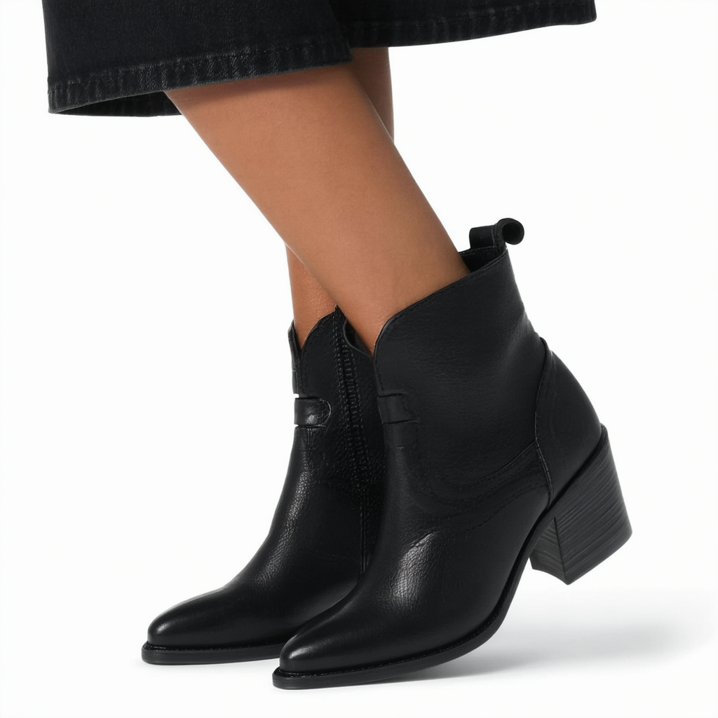 Kenneth Cole Women's Cue The Music Bootie Ankle Notch Western Style Micro