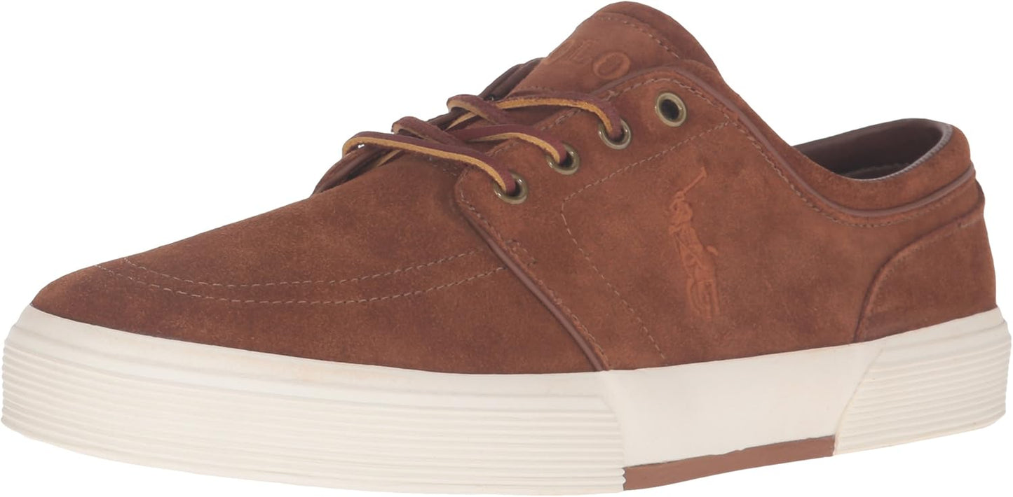 POLO RALPH LAUREN Men's Faxon Low Fashion Sneaker, New Snuff, 12 D US