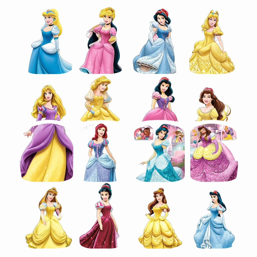 Disney Big & Tall Classic Princesses Men's Tops Short Sleeve Tee Shirt