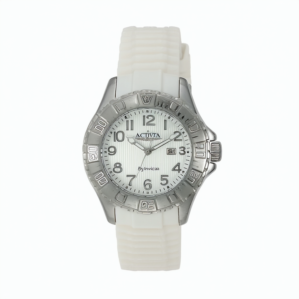 Activa By Invicta Women's AA301-019 Silver Tone Dial Silver Tone Polyurethane Watch