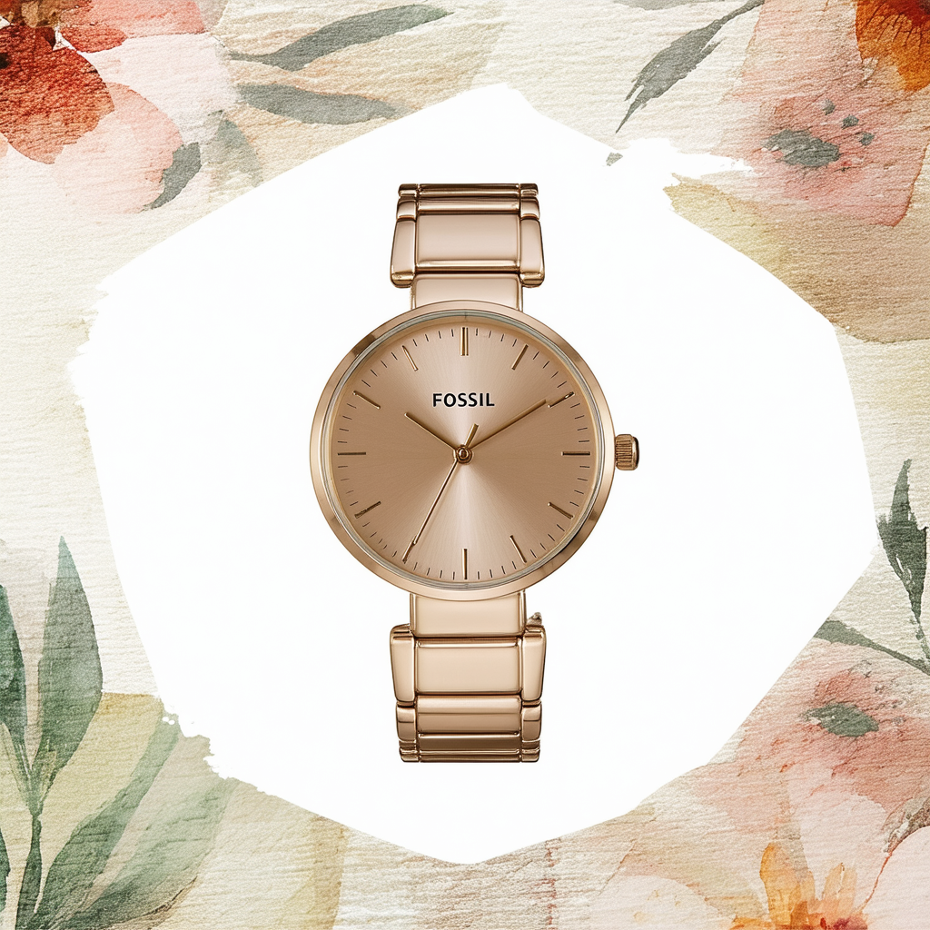 Fossil Women's ES3917 Vintage Muse Champagne Stainless Steel Watch