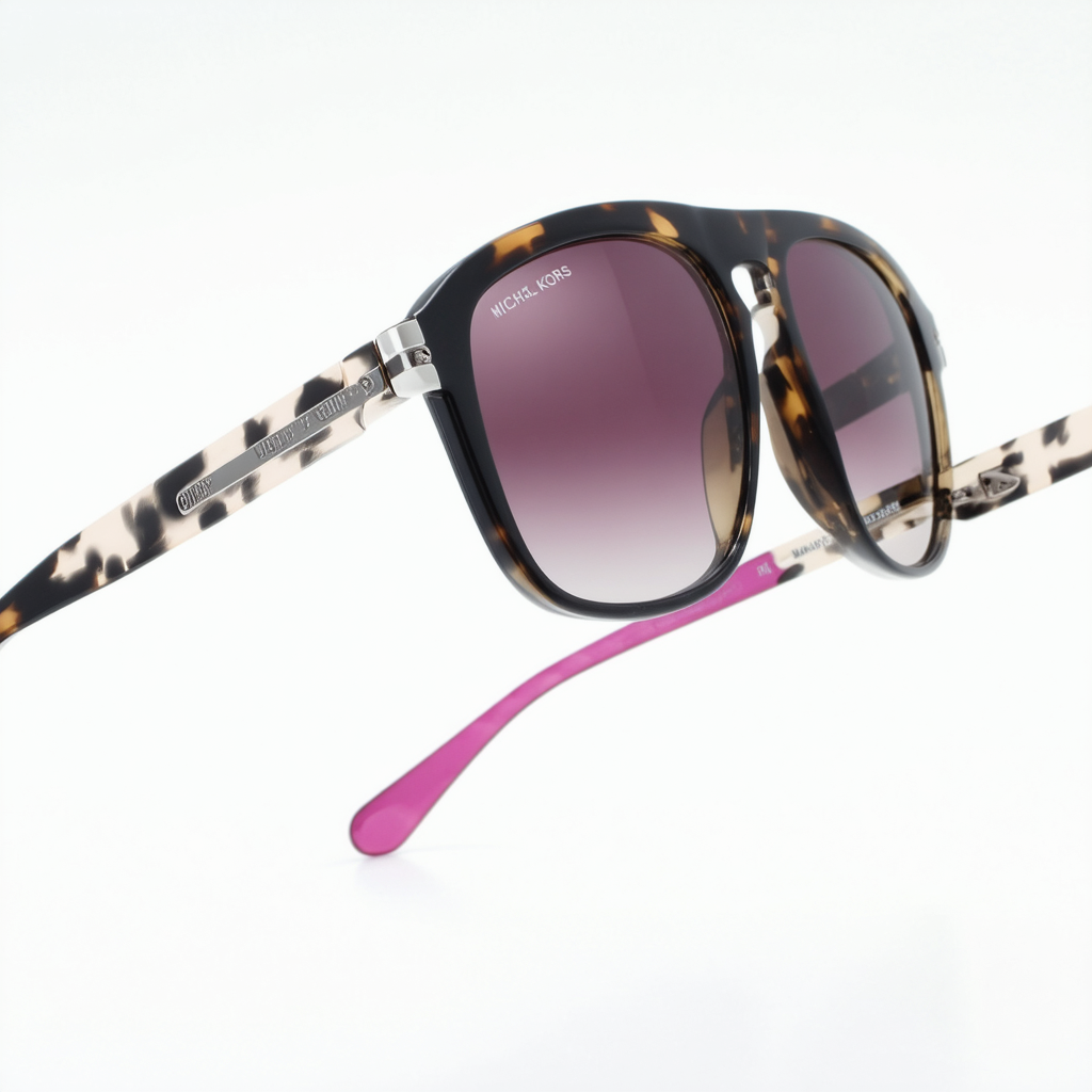 Michael Kors MK2023-32214X Sunglasses ADRIANNA III DARK TORTOISE w/FUSCHIA MIRROR 53mm
